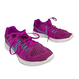 Nike Lunar Tempo Knit Fuchsia & Blue Running Shoes Sneakers